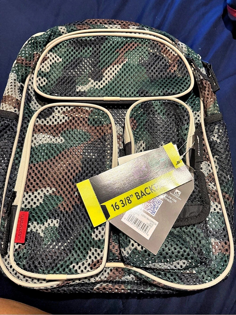 Eastsport Pro Cargo Mesh Backpack Camo Green & Black